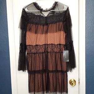 Black lace dress
